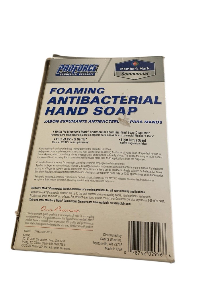 ProForce Commercial Foaming Soap Refill **No Dispenser Exp 2016