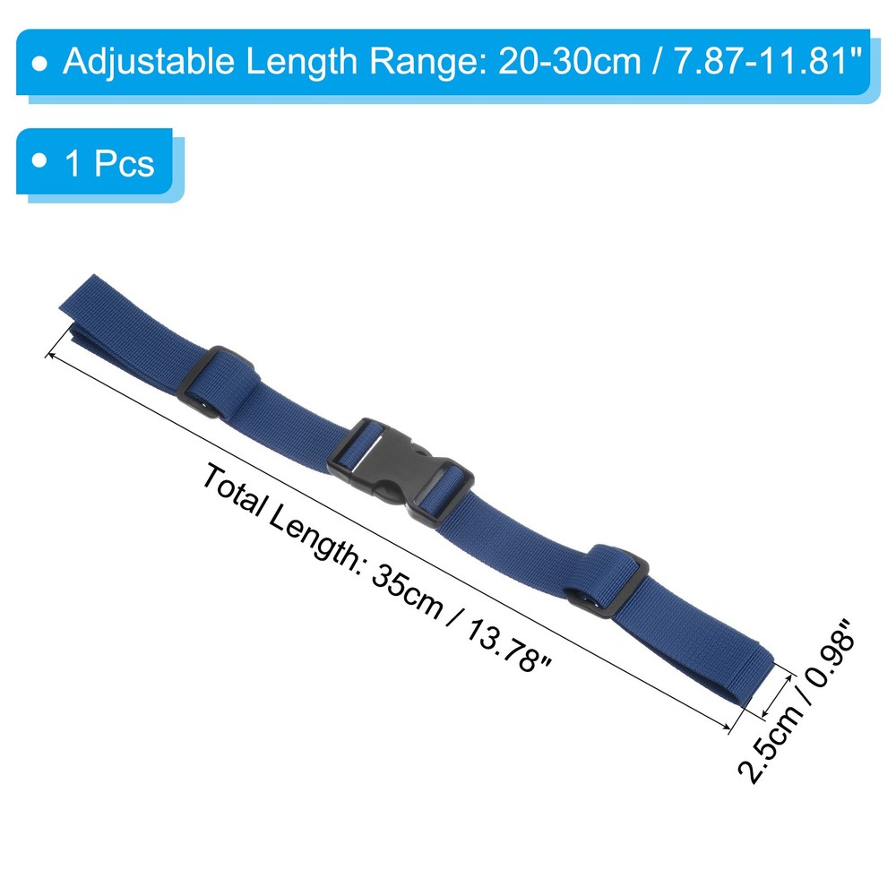 Backpack Belt Strap, Waist Strap with Quick-Release Buckle, Dark Blue