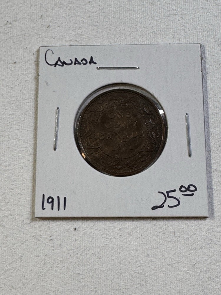 1911 Canada Large Cent Bronze Coin