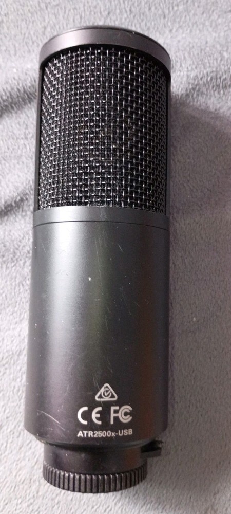 Audio-Technica ATR2500x-USB USB Microphone Black Headphone Jack Volume Control