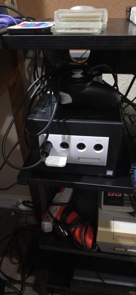 GameCube W/ Games & Controllers Bundle Black Tested Working