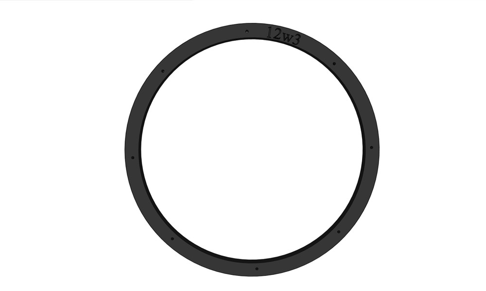 Plastic speaker ring for JL Audio 12W3v3