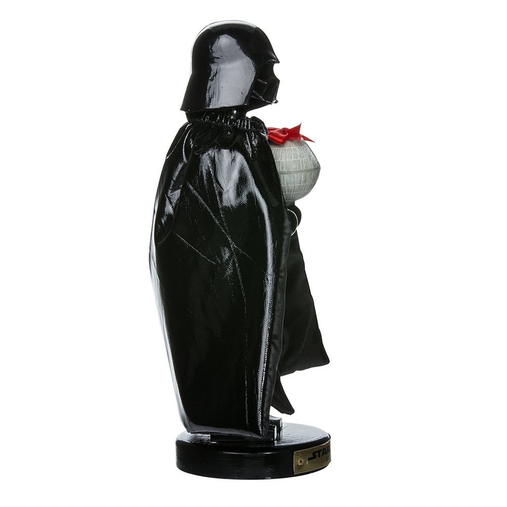 Kurt Adler Darth Vader with Death Star Nutcracker, 10-Inch