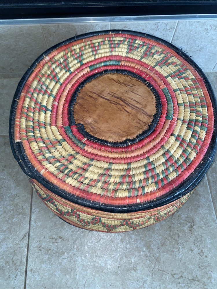 Vintage Large Abha Bedouin Coil Basket