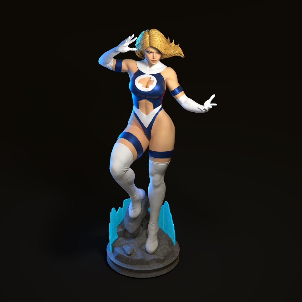 Sue Storm Statue 3D Print Unpainted/Unassembled