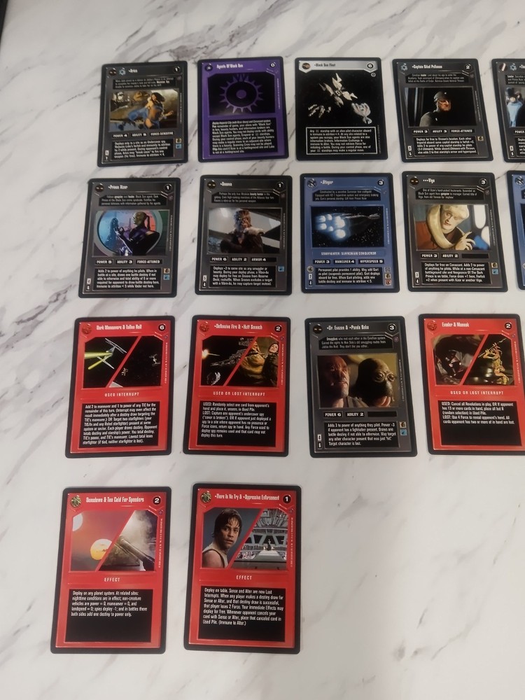 Star Wars CCG Reflections II Complete No Foils Includes Checklist