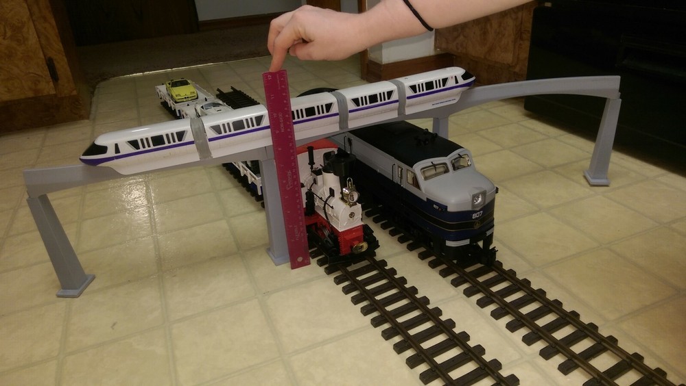 3.5" Tall Track Support Column Pier for Disney Monorail Play Set