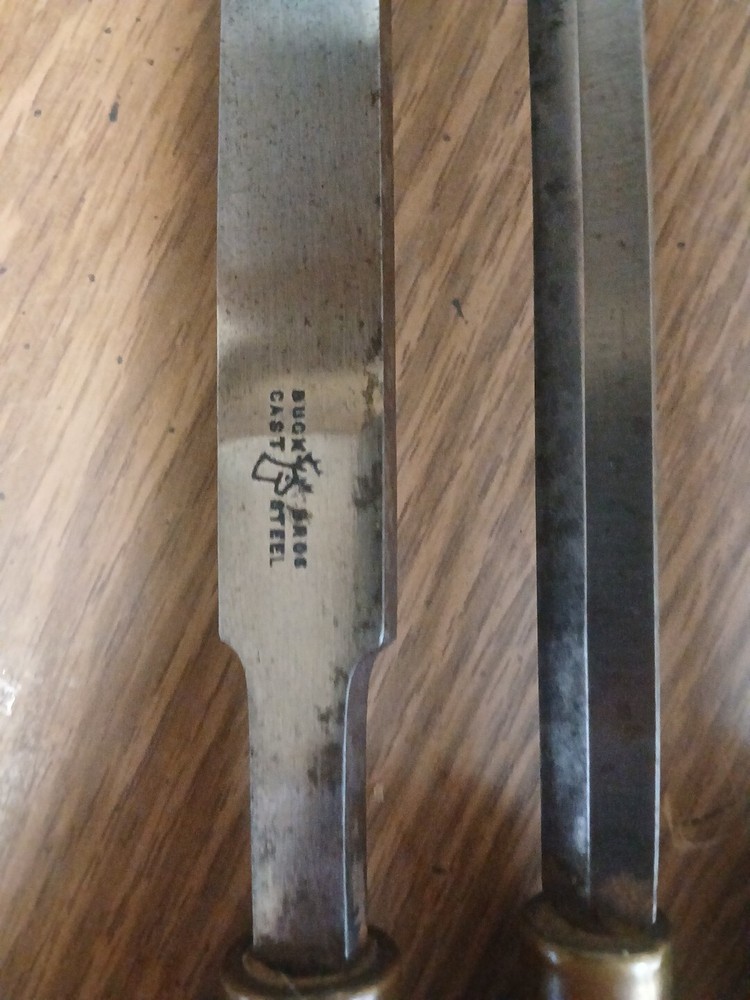 7 Buck bros. wood lathe tools
