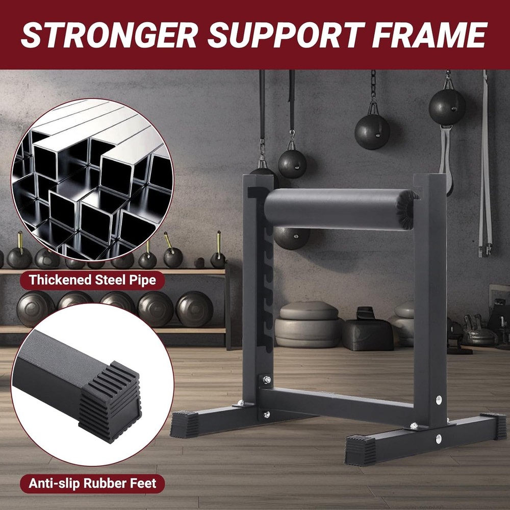 Single Leg Bulgarian Split Squat Stand Roller 7 Level Adjustable Settings