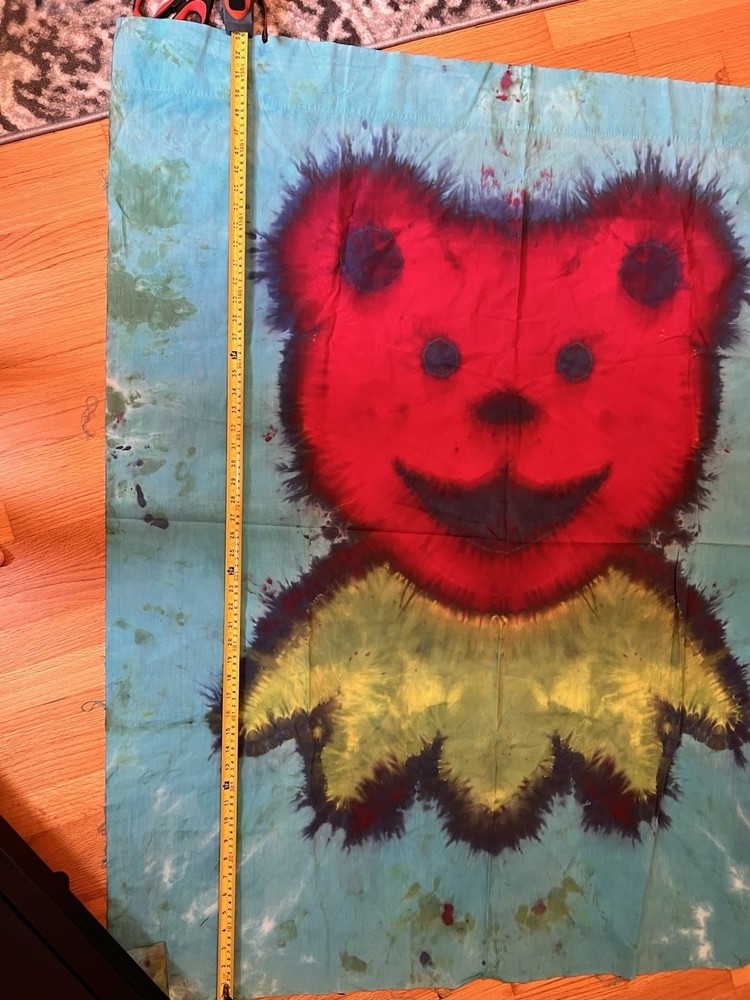 Large Grateful Dead Dancing Bear Tie Dye Tapestry