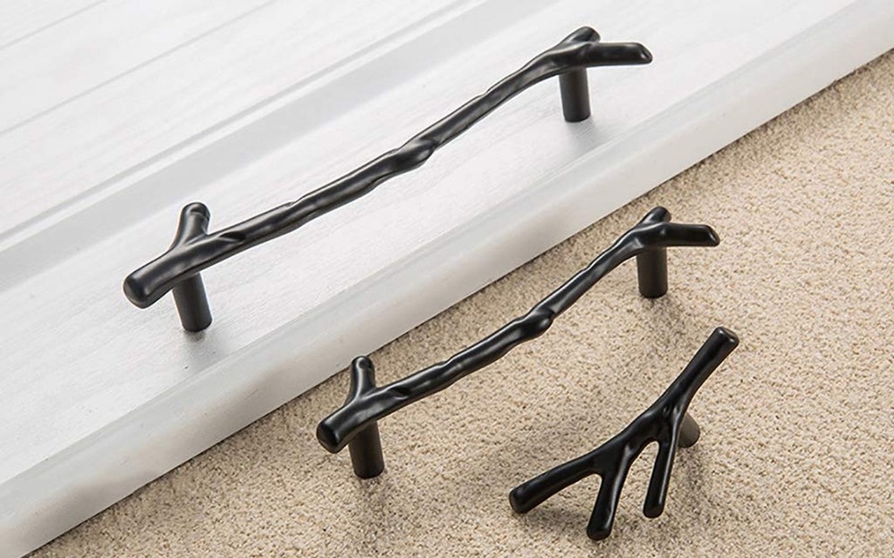 10pcs Vintage Tree Twig Branch Cabinet Knobs Pulls,Zinc Alloy Drawer Pull Han...