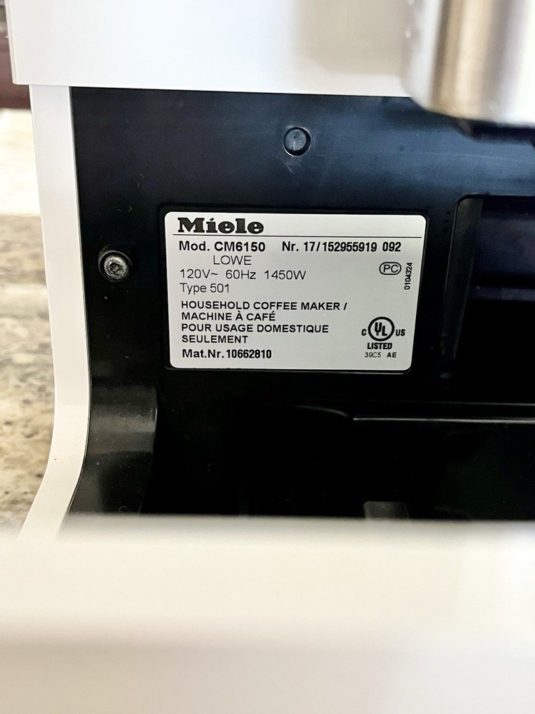 Miele Automatic Espresso & Coffee Countertop Machine. Model# CM6150