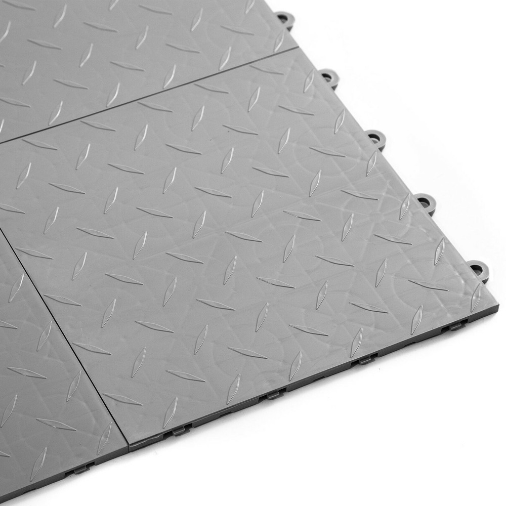 FlooringInc Nitro Diamond Interlocking Garage Floor Tiles,12" x 12", Bulk Pack
