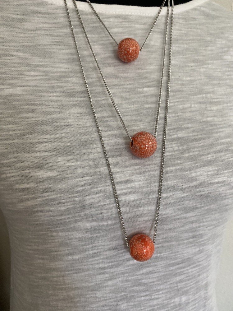Three strings long Necklace