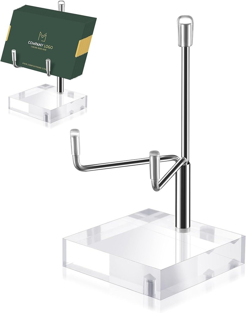"Adjustable Metal Plate Stands with Acrylic Base for Home Décor Display "