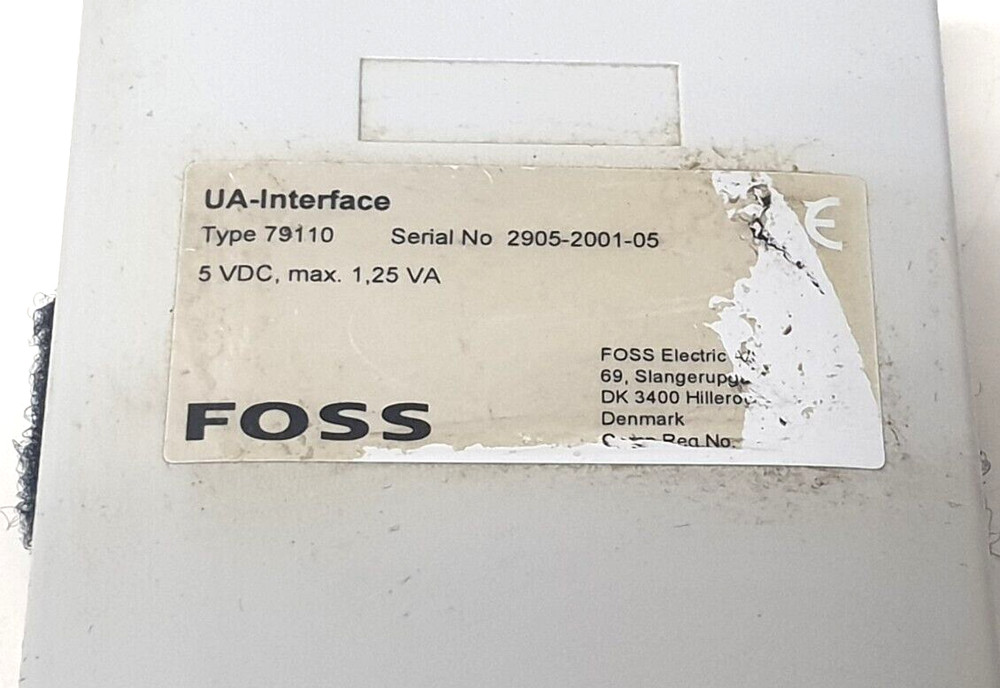 Foss XDS Rapid Content Analyzer NIR Spectrometer ua-interface device type 79110