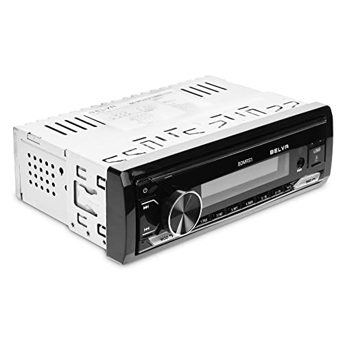 BDMRS1 Single DIN Bluetooth Car Stereo Receiver with Front/Rear