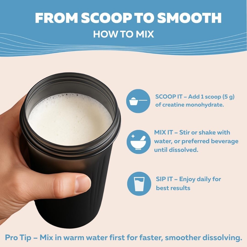 Creatine Monohydrate Powder - Creatine Supplement, Micronized Creatine, Creat...