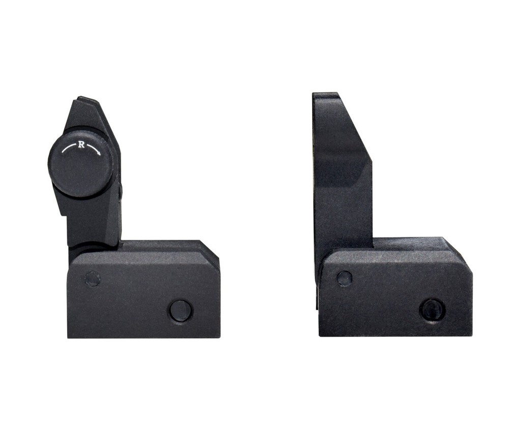 Basic Tactical Flip Up Front and Rear Sight Set, Aluminum