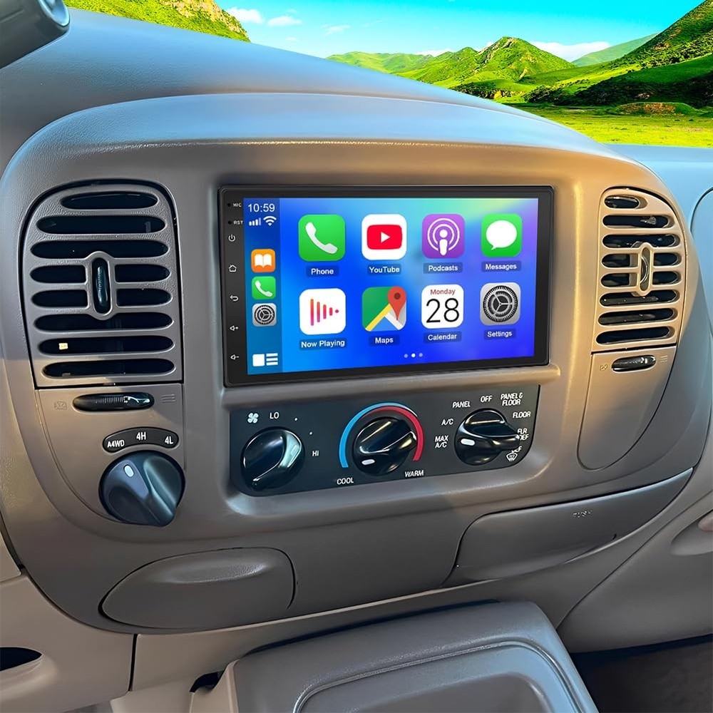 Android 13 Double Din 7 Touchscreen Wireless Carplay Android Auto for Expedition