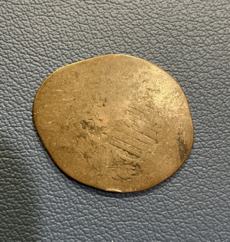 Two Cent Pressed & Elongated Coin - Counterstamped “MC” Initials