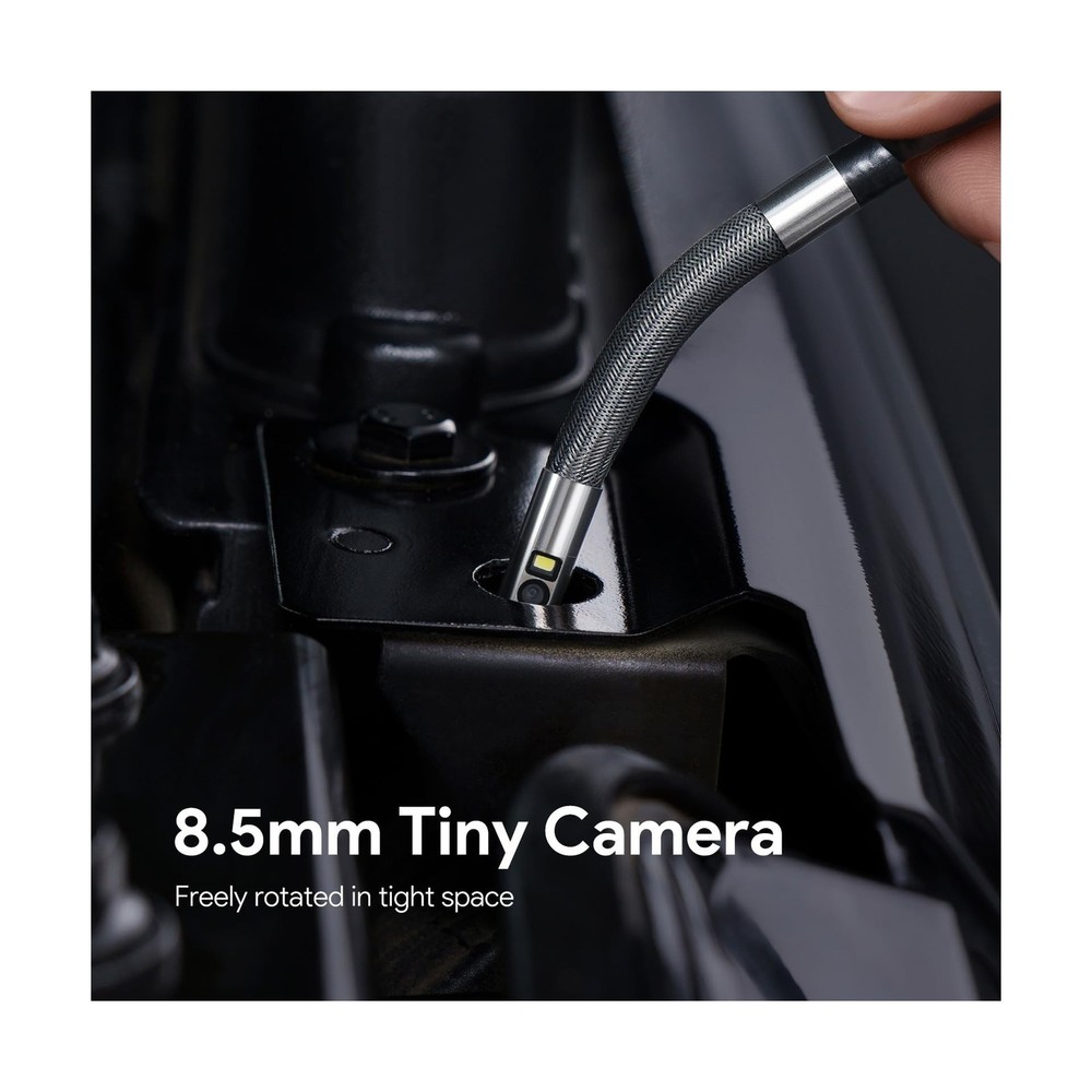 Dual Lens Articulating Borescope, DEPSTECH Endoscope Camera with Light, Artic...
