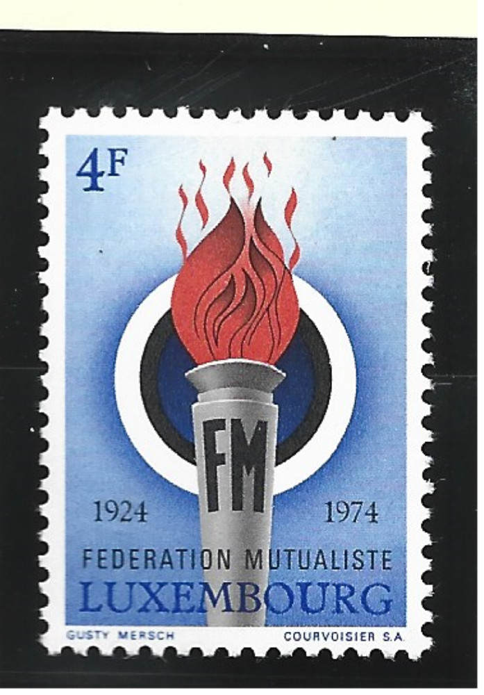 Luxembourg Stamp Scott #541, Mint Never Hinged