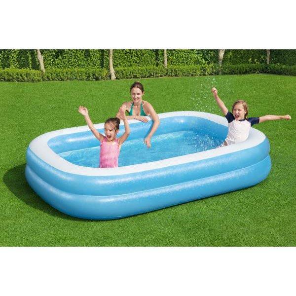 Bestway H2OGO! Blue Rectangular Inflatable Pool 54006E