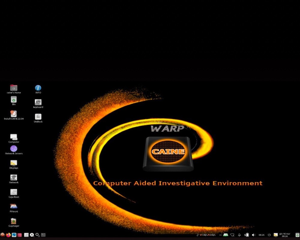 Caine 13.0 Warp Forensics Linux USB Drive Bootable Live 64 Bit