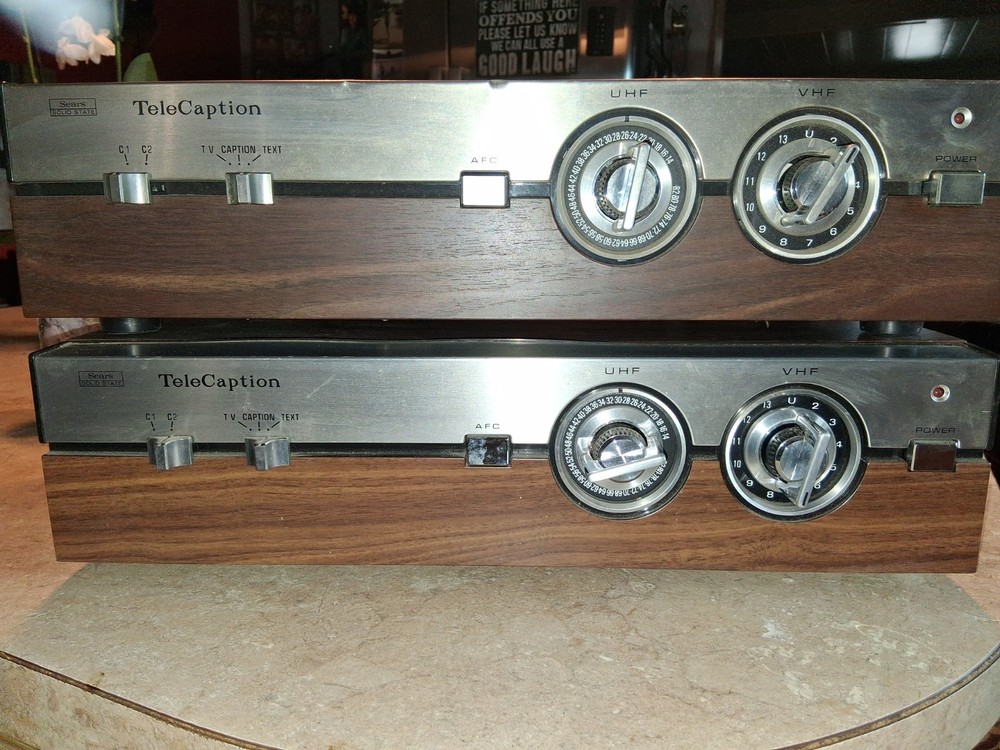 2 Sears 1980 Vintage TeleCaption DeCoder new w/o box