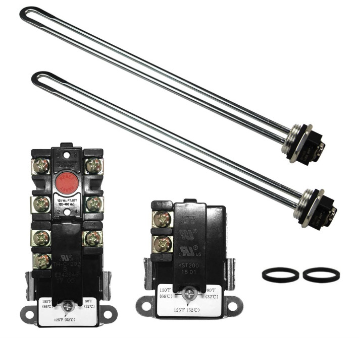 Electric Water Heater Tune-Up Kit, Includes Two 4500W 240V Water Heater Elements