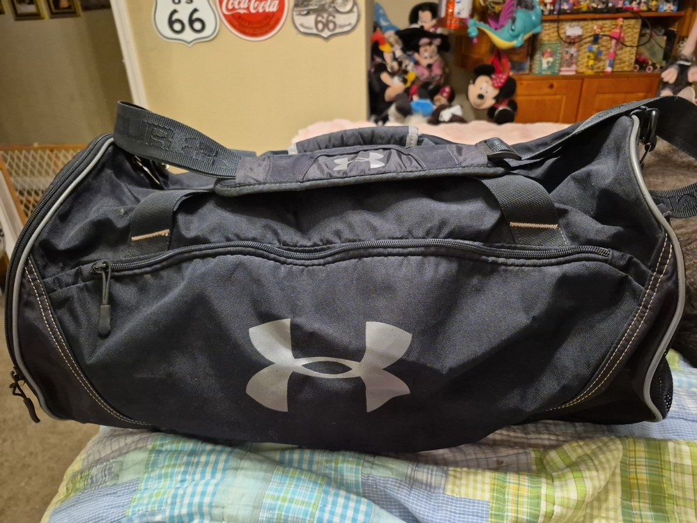 Large Under Amour Storm Black Duffle Bag