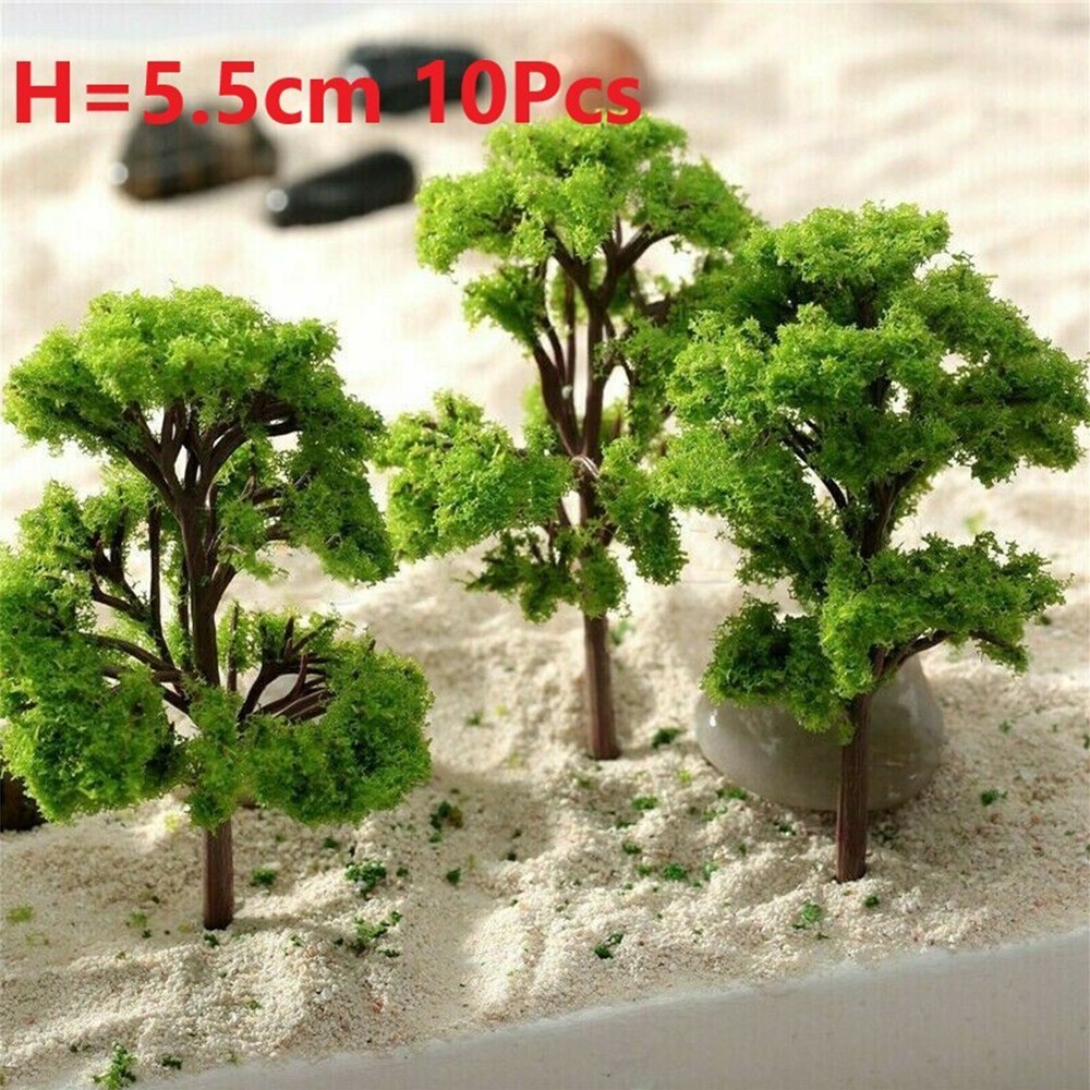 For Scene Layout Model Tree Train Railroad Plastic Scale Tree About 5.5CM