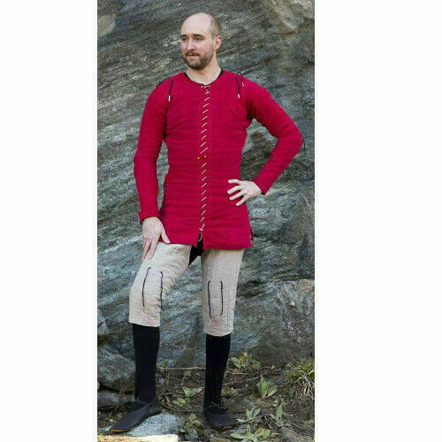 Medieval thick padded Gambeson coat Aketon armor jacket SCA LARP