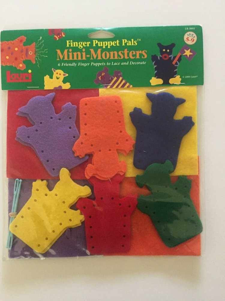 Lauri Mini-Monsters Finger Puppet Pals (NEW) LR-3003