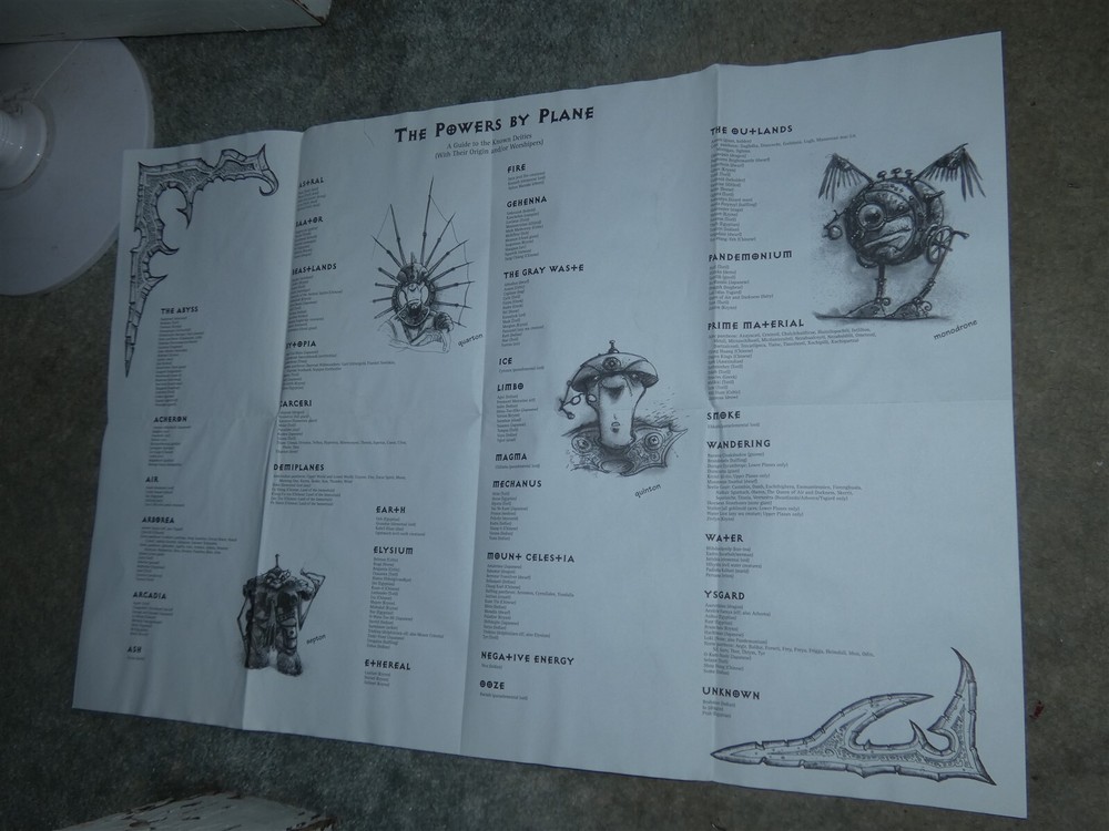 TSR AD&D: Planescape Campaign Setting - map 4 only