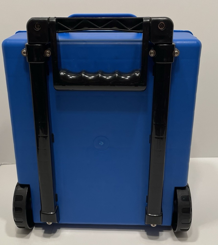 Vintage Mattel HOT WHEELS Rolling Storage Case Retractable Handle Year 2000