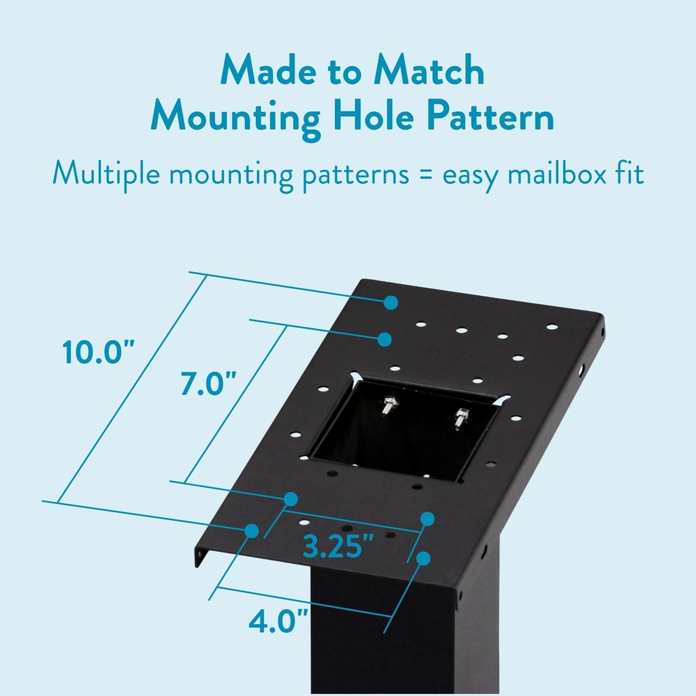 Architectural Mailboxes Brighton Aluminum Mailbox Post, Compat. A, B
