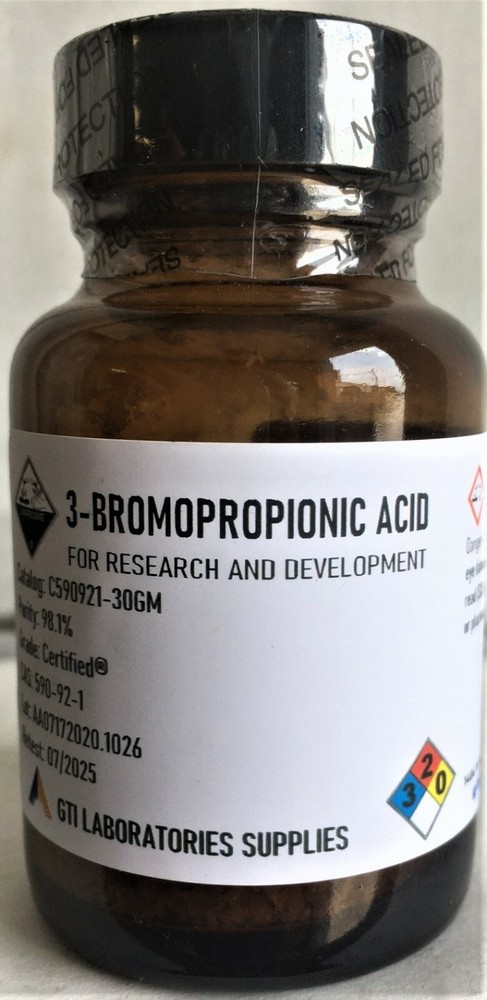 3-Bromopropionic acid, 98.1%, Certified® 30g
