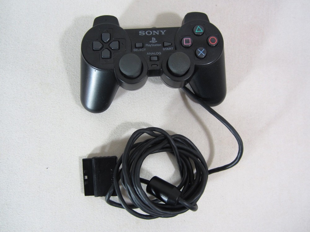 Sony PlayStation 2 Dual Shock Analog Controller Black UNTESTED