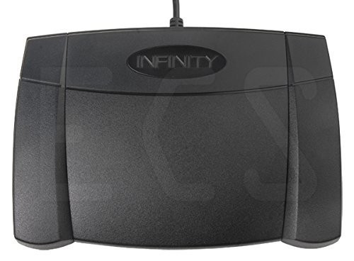 Infinity 3 Function USB Foot Pedal Switch Compatible with Windows and Mac