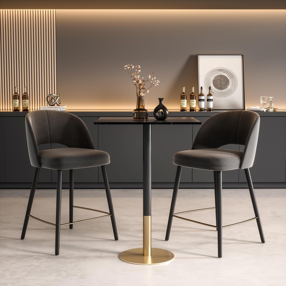 Elegant Decor Ronan 28" Pub Table in Black