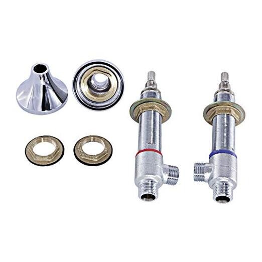 KS2971V Hot and Cold Valve Included Handle Base Nut Washer, Polished Chrome,