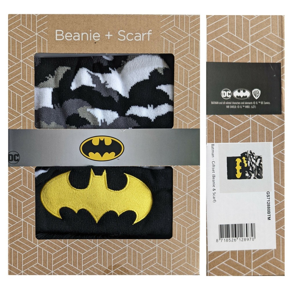 BATMAN beanie and scarf boxset by difuzed