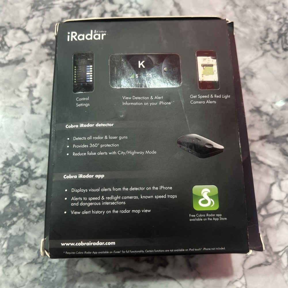 Cobra iRadar Detector iRad 130 RU For iPhone & IPod (Russian Language)