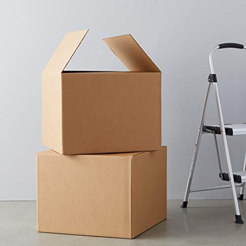 Amazon Basics Cardboard Moving Boxes for Packing and Large, 6-Pack, Brown