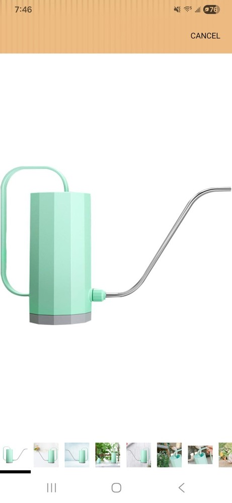 Plastic Watering Can Mint Green 1200 ML Capacity