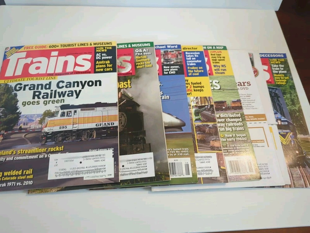 Trains Magazine Lot 2010-2011 - 14 Great Issues!