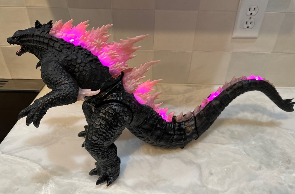 Godzilla Light-Up Action Figure Pink Spines Electronic NO REMOTE