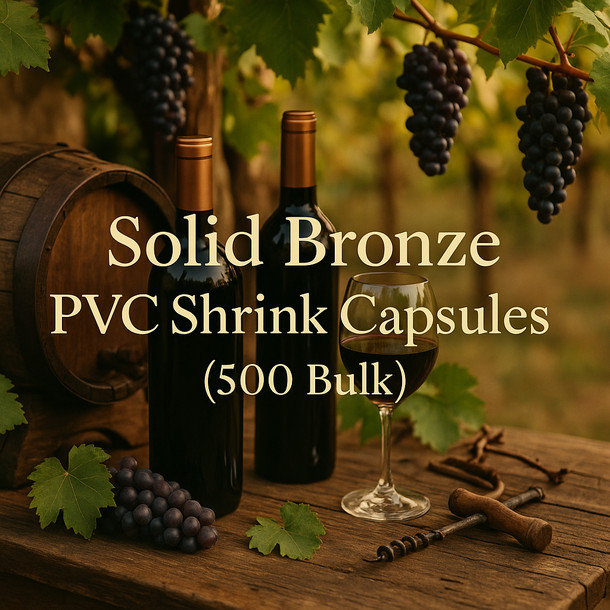 LD Carlson Solid Bronze PVC Shrink Capsules (500 Bulk)